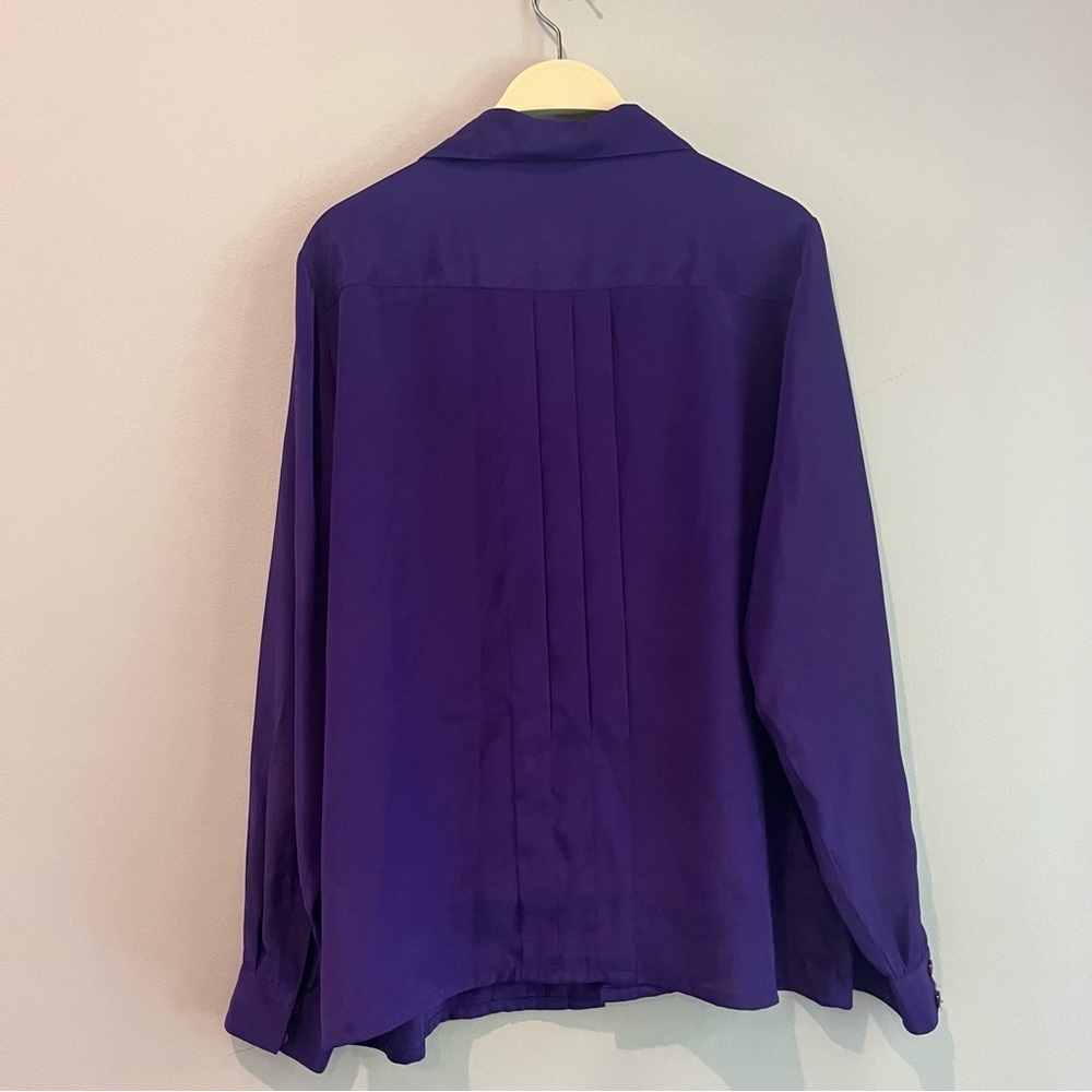 Women size 12 blouse button up bundle of 2 long sleeve casual work office shirt - Picture 5 of 10